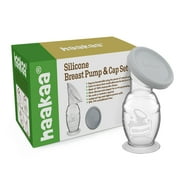 haakaa Manual Breast Pump with Suction Base and Upgrade Silicone Lid5oz/150ml