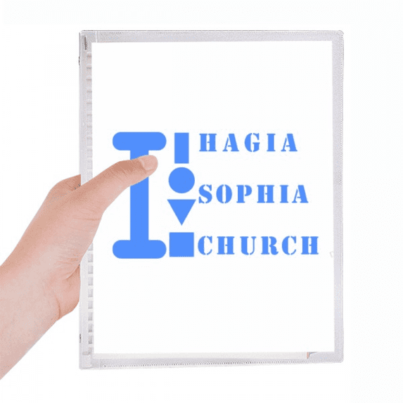 hagia sophia notebook loose diary refillable journal statiry