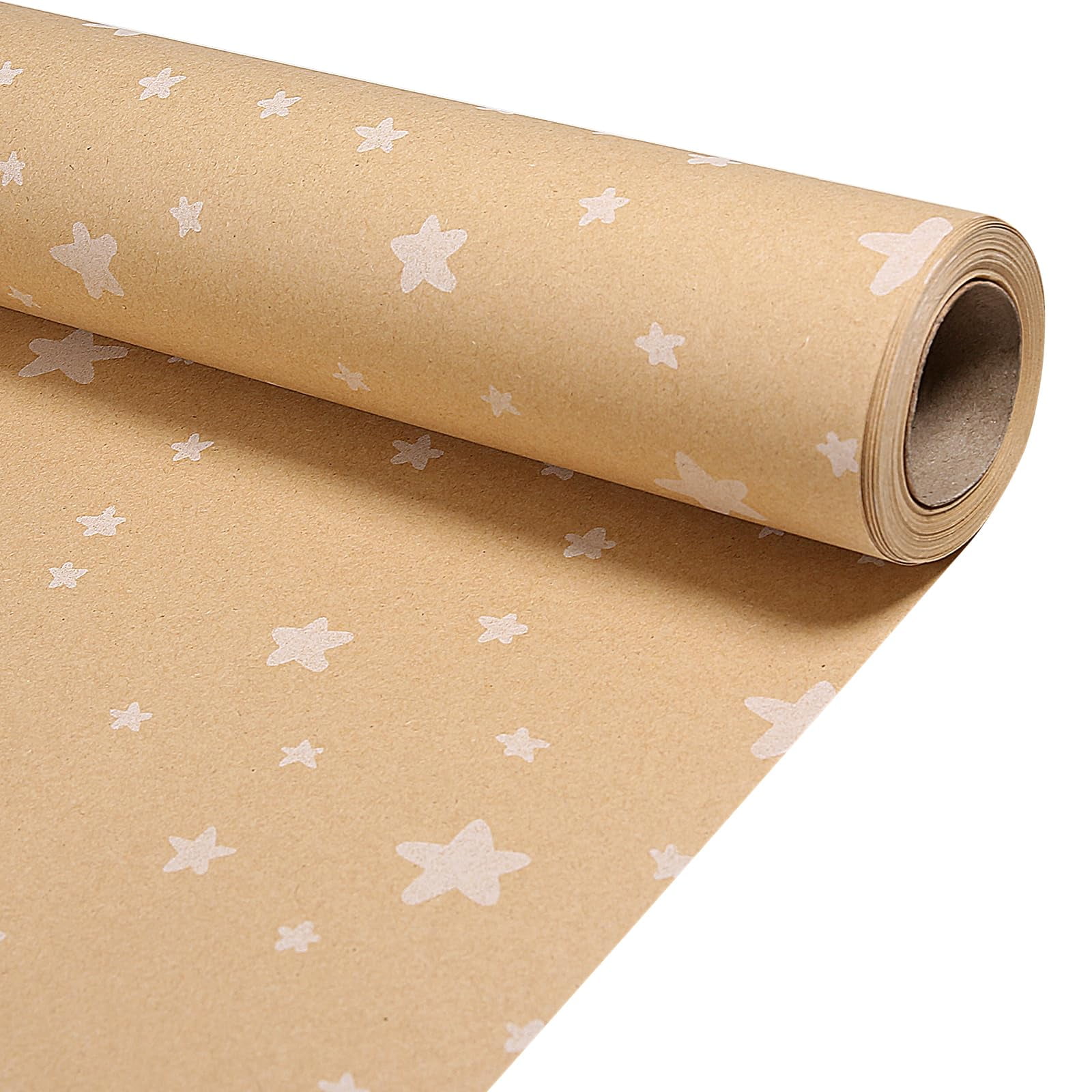 haipicho White Star Wrapping AIF4 Paper Roll 430mm x 15m Recyclable
