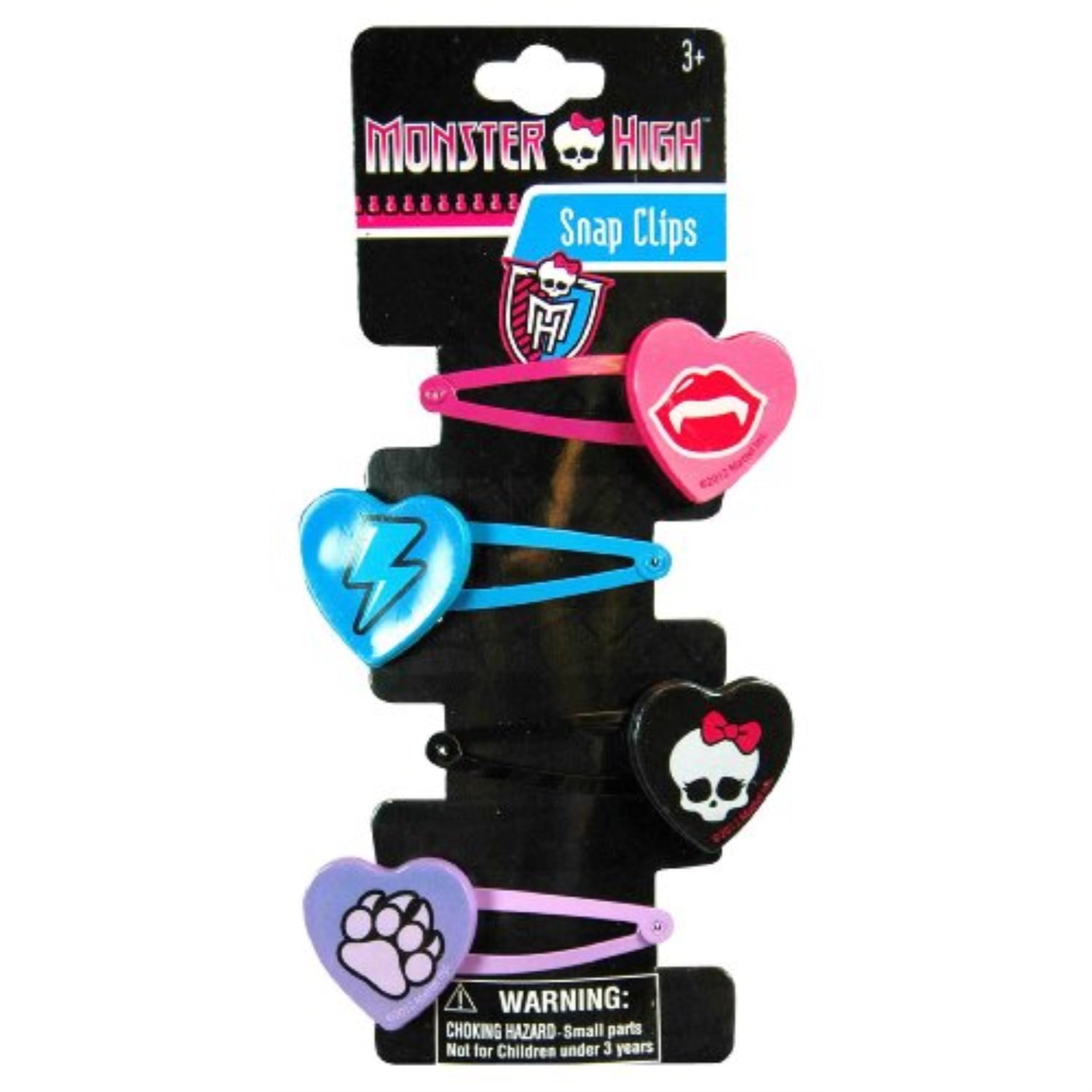 Monster High Hair Accessory, 4 Plastic Motif Snaps