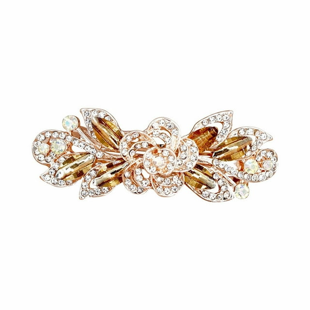 hair clips Barrettes Crystal Hair Clip Flower Rhinestone Hair Barrette