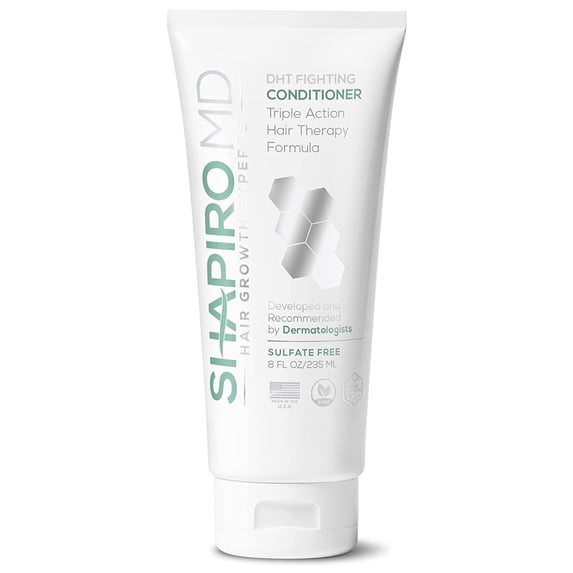 hair loss conditioner | all-natural dht blockers for thinning hair developed by dermatologists | experience healthier, fuller and thicker looking hair - shapiro md | 1-month hair conditioner supply