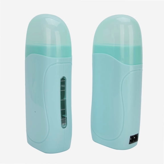 hair removal wax heater professional double wax heater hair removal wax machine cyan, double wax heater, 40w high power, double-sided heating 100ml x2