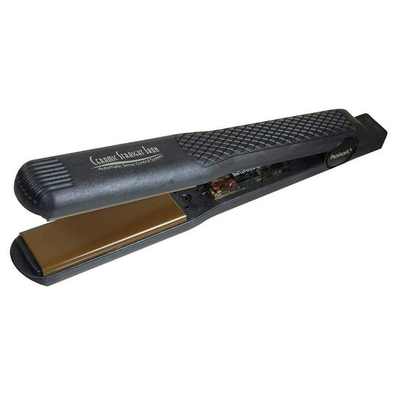 hairart h3000 deluxe ionic tourmaline ceramic iron, black, 1 1/8"