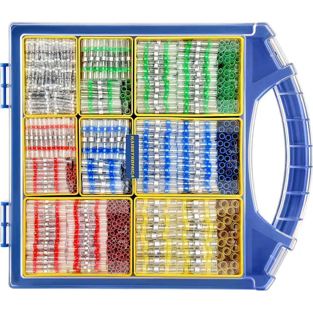 Haisstronica Solder Seal Wire Connectors, 1000PCS Heat Shrink Kit ...