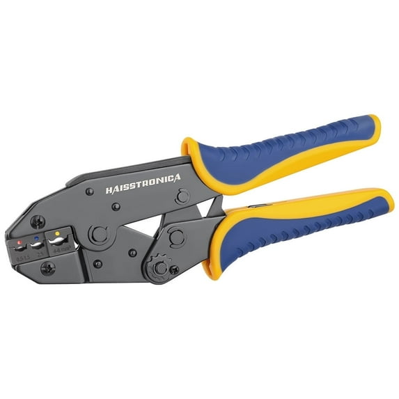 haisstronica Crimping Tool for Insulated Electrical Wire Connectors-AWG 22-10 Ratchet Crimper Tools-Racheting Wire Crimping Tools-Available for Insulated Connectors and Wire Terminal HS-9327