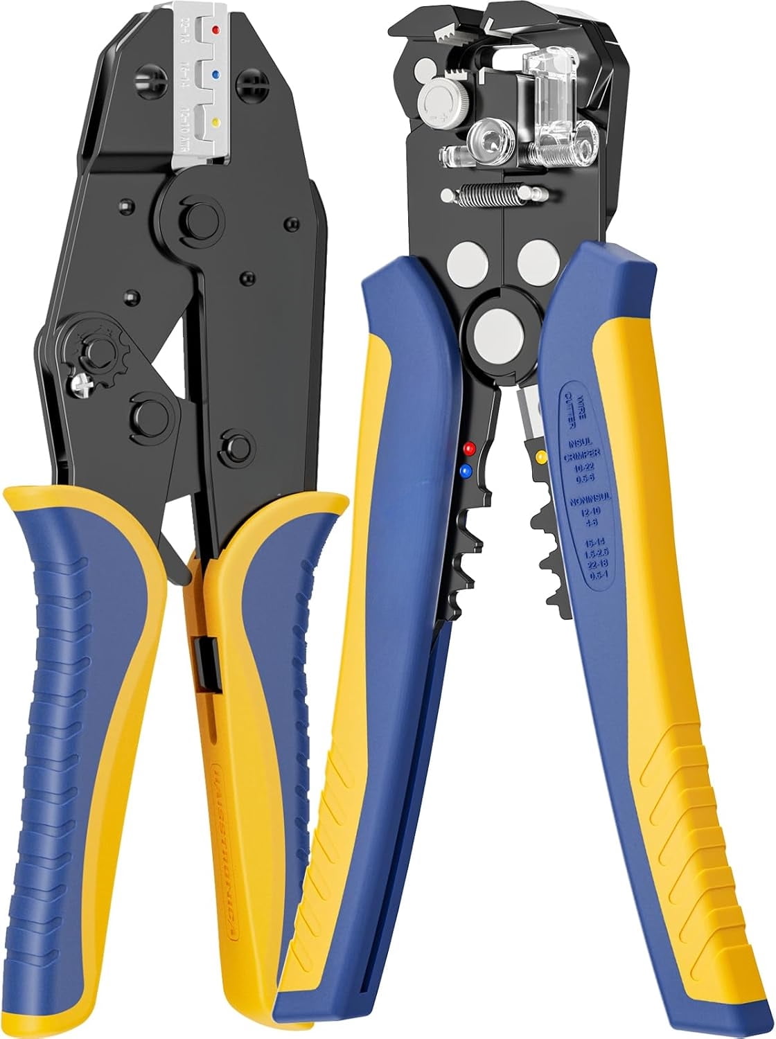 Haisstronca Wire Stripper And Crimper Tool Set - For AWG 22-10 Wires & Heat Shrink Connectors