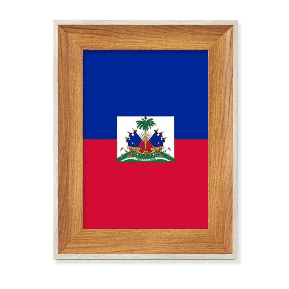 haiti-national-flag-north-amecountry-desktop-wooden-photo-frame-display