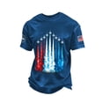thumbnail image 1 of haizhen 250 Anniversary USA Shirt Men Big and Tall 4th Of July Patriotic Tshirts Shirts for Men Country Flag Pride Graphic Tees for Men Independence Day Tops Men's T-Shirts ao02-Blue, 5XL, 1 of 3