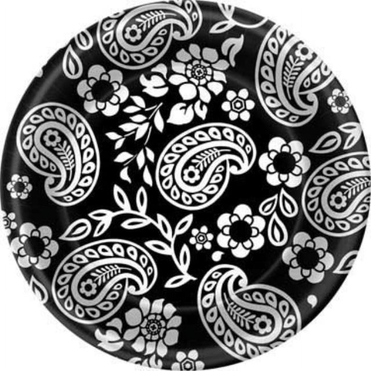 hallmark black and white paisley dessert plates Walmart
