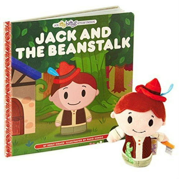 hallmark itty bittys jack and the beanstalk stuffed animal and storybook set