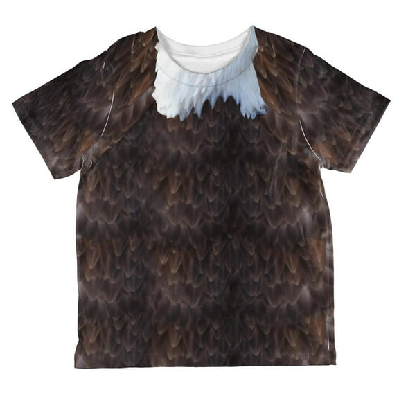 halloween bald eagle costume all over toddler t shirt