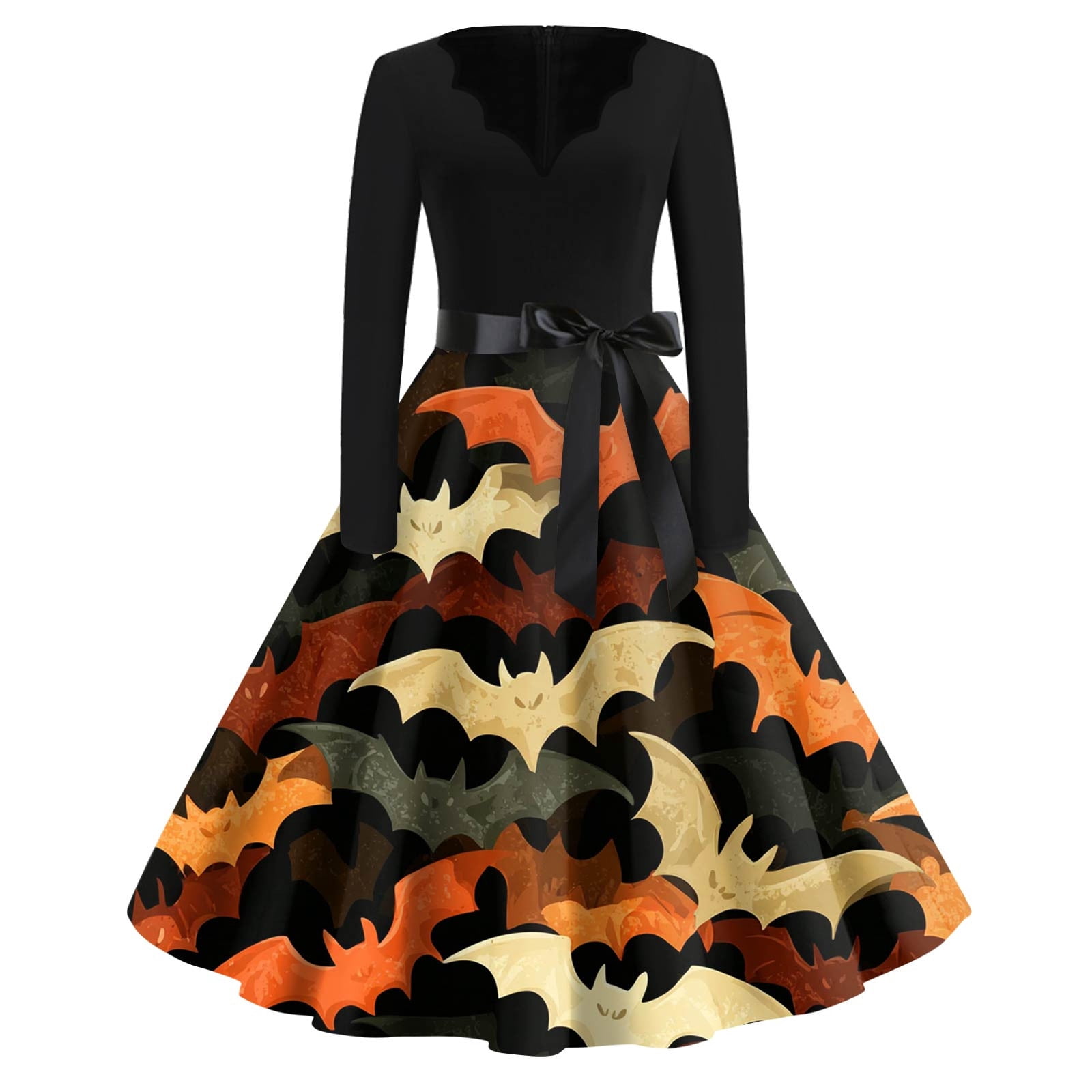 halloween costumes adultVintage Halloween Printed Dress For Women,Non — free download