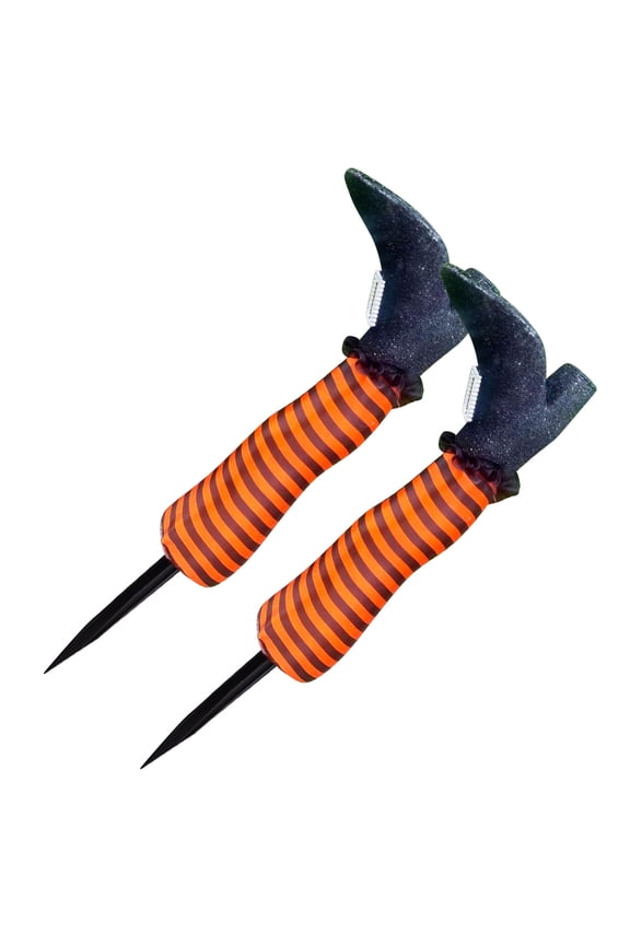 halloween decor 47cm Witch leg Halloween decoration Prosthetic Witch leg Garden decoration