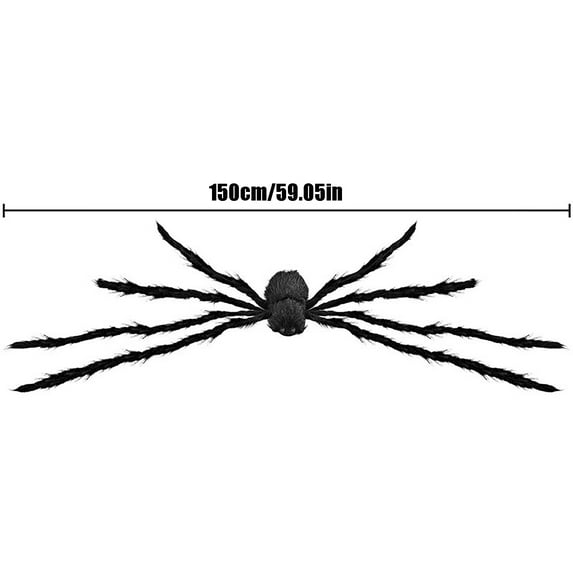halloween decor Halloween glowing spider Outdoor party, spider decoration, festival decoration, tricky props, big spider, plush, long-legged glowing spider