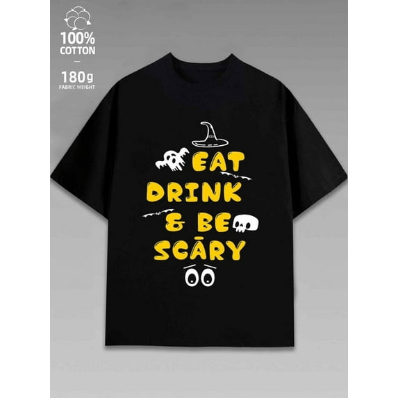 halloween graphic t shirts funny t shirts men black All-Season Fitness Top, Sleek Sporty Look, Durable Sportswear