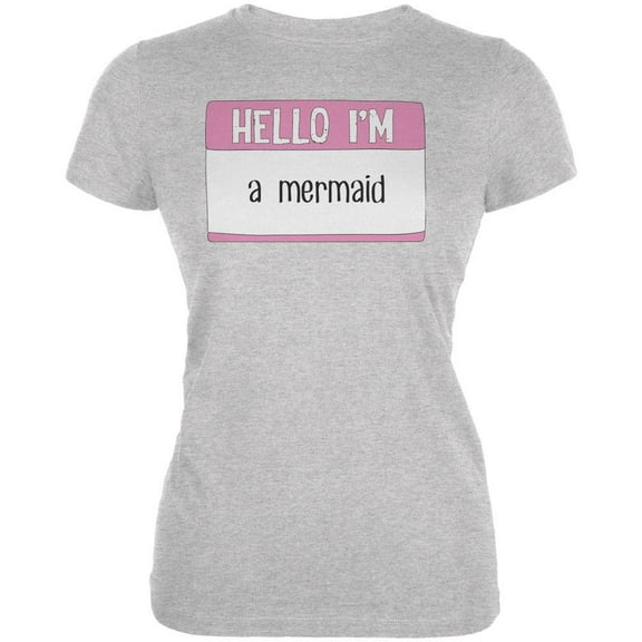 halloween hello i'm a mermaid juniors soft t shirt