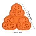 thumbnail image 1 of halloween molds silicone pumpkin mold Non-Stick Jack-O-Lantern Baking Pan for Chocolate Candy Fondant Cookie Ice Cube Cake Decoration Reusable DIY Muffin Cupcake Wax Melts Soap Making Kit,Orange, 1 of 5