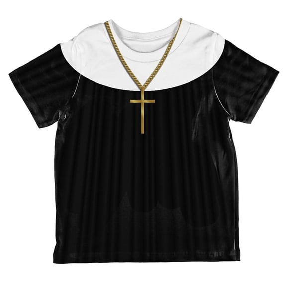 halloween nun habit costume all over toddler t shirt