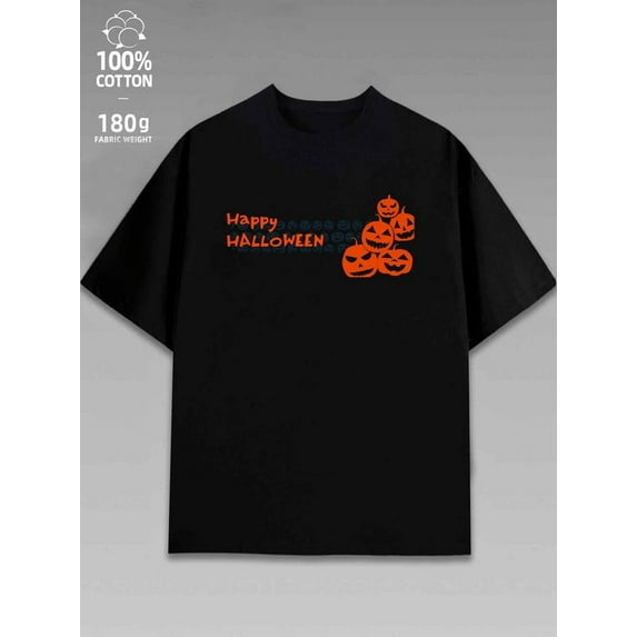 halloween plain comfort colors tshirt for men black Breathable And Quick Dry Short Sleeve Crew Neck Tees, Moisture Wicki