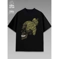 thumbnail image 1 of halloween plain cotton tshirts men's black Soft & Comfortable Vacation Clothing，Vacations， Everyday Styling, 1 of 6
