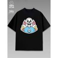 thumbnail image 1 of halloween plain t-shirt men's black Casual Wear on Weekends Perfect for Outdoor Activities" Home Wear Perfect for Summer, 1 of 6