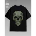 thumbnail image 1 of halloween print t-shirt mens black T-Shirt for Summer and Spring Clothing Spring Summer Outdoor & Home Wear, 1 of 6
