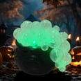 thumbnail image 1 of Halloween Decorations Indoor - DIY Bubbling Cauldron Set - Black Plastic Bowl Hocus Pocus Party Decoration - Spooky Vintage Decor for Home Kitchen Room Party Table (Green), 1 of 9