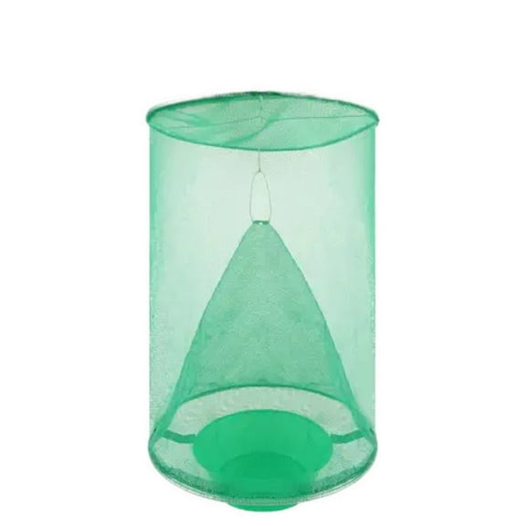 Hanging Ranch Fly Traps, 1Pack Reusable Fly Catchers with Bait, Fruit Fly Trap Indoor and Outdoor