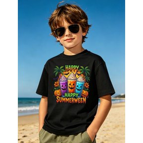 halloween themed printed t shirt t shirt 100 cotton tee shirts t shirt trendy t shirt outdoor back to school daily school wear