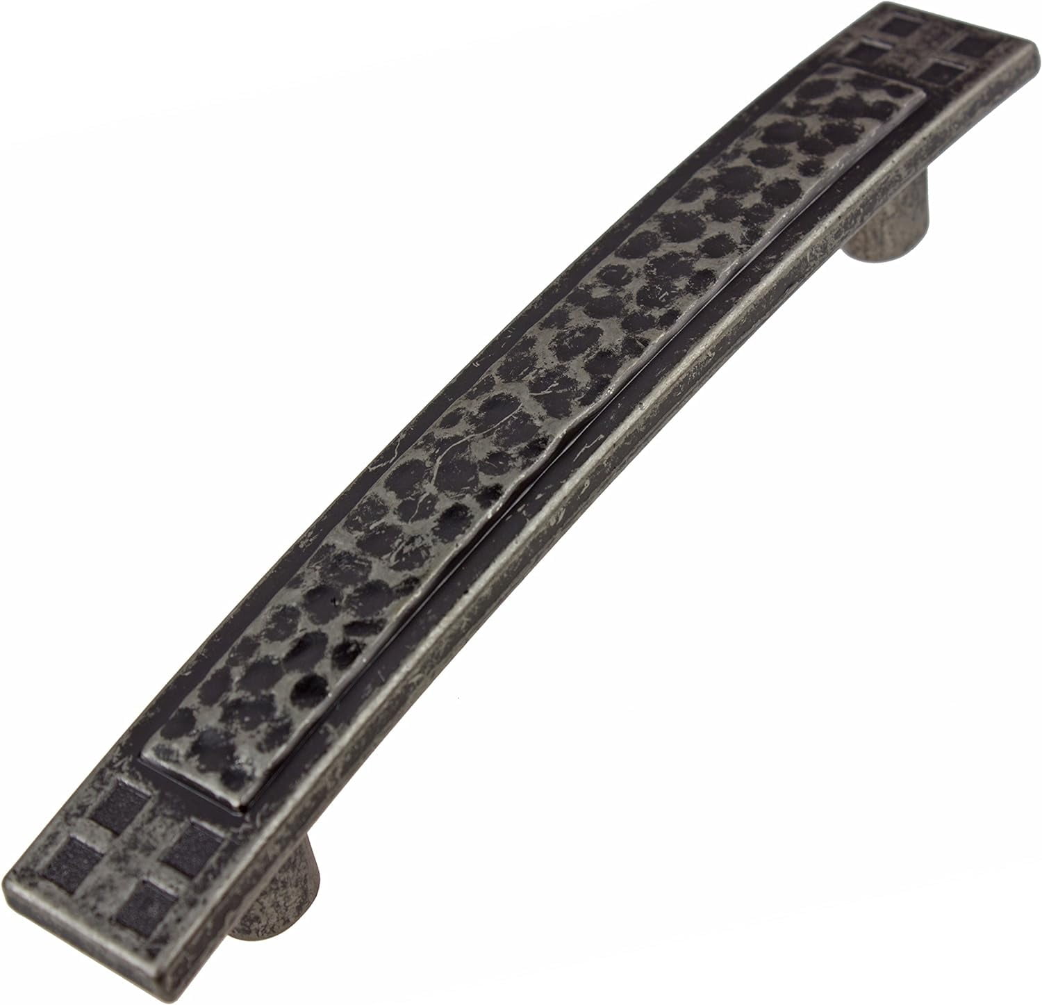 Hammered Mission Style Cabinet Handle Pulls, 50 Pack, 3.75", Weathered ...