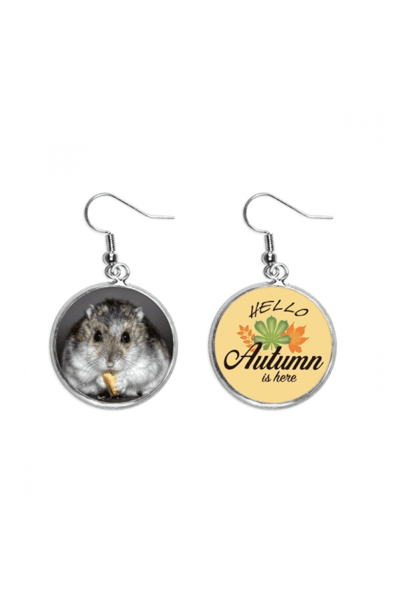 hamster animal rat pet cute eat earring dangle autumn earring jewelry