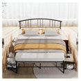 han chong 14 inch Queen Bed Frame with 4 Large Drawers,Metal Platform
