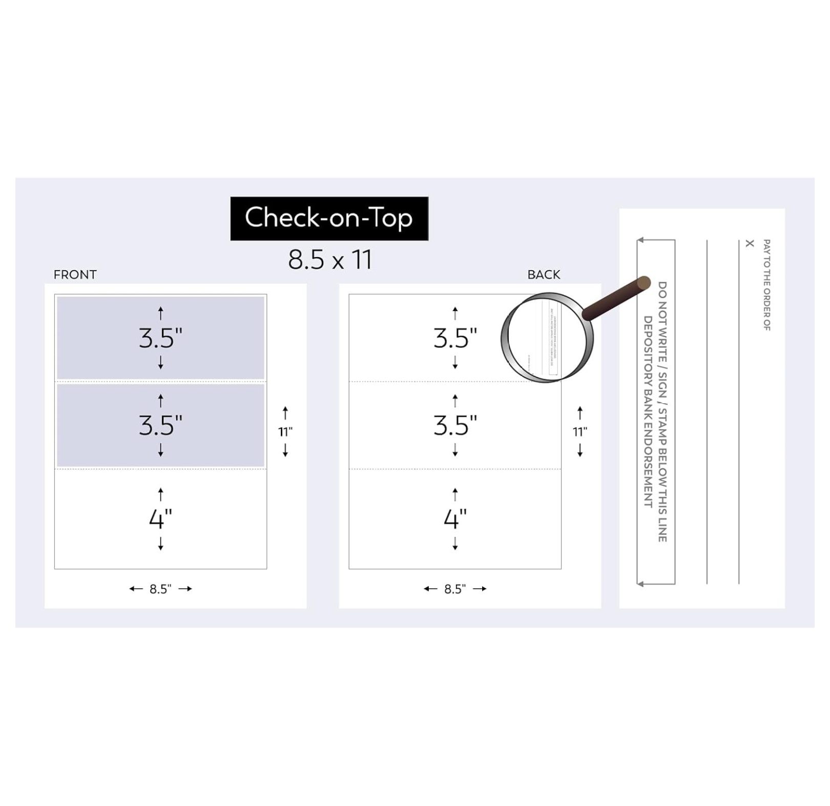 Blank Checks Business Voucher Check Stock - Computer Laser Checks - 250 ...