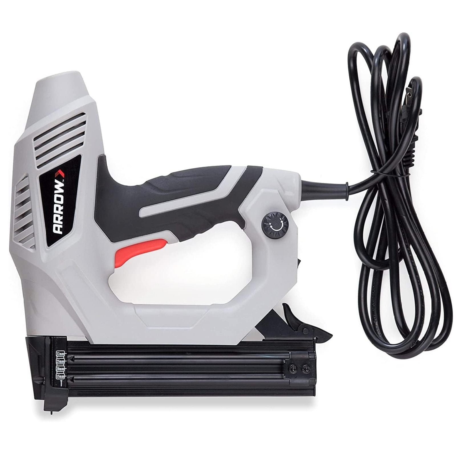 han chong ET200BN Heavy Duty Electric Brad Nailer, Professional Nail Gun for Trim, Picture Frames, Crafts, Fencing, Uses Brad in 5/8-Inch, 3/4-Inch, 1-Inch, and 1-1/4-Inch