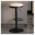 han chong Vintage PU Leather Bar Stools, Seat Height Adjustable Single