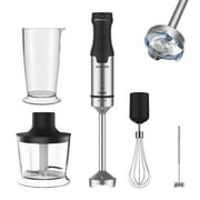 hand blender for kitchen,Immersion Blender 1000W Anti-scratch 3-in-1 Hand Blender