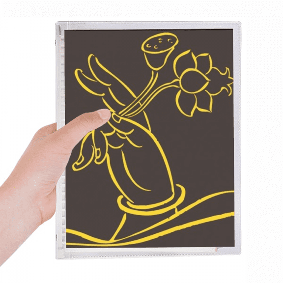 hand lotus notebook loose diary refillable journal statiry