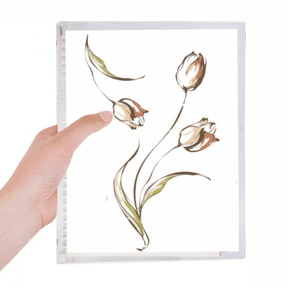 hand painted flower notebook loose diary refillable journal statiry