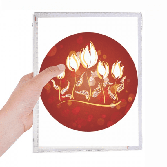 hand painted flower notebook loose diary refillable journal statiry