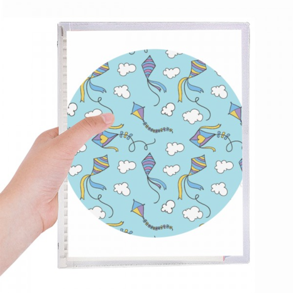 hand painted geometry simple kite pattern notebook loose diary refillable journal statiry