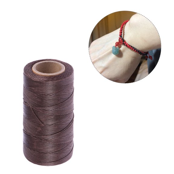 hand stitching waxed thread flat DIY line Coffee 1Pack for bookbinding