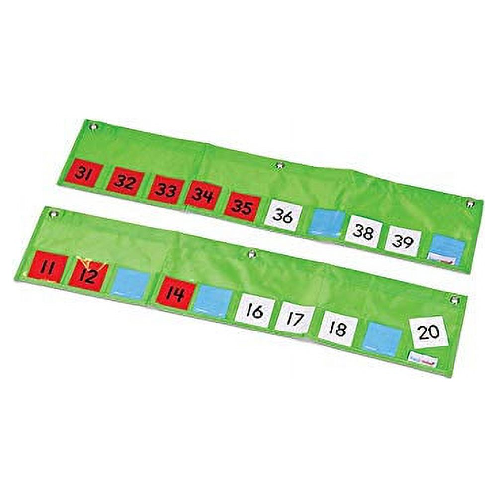 hand2mind 1 to 120 Number Path Pocket Chart for Classroom, Number Line