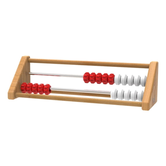 hand2mind 20-Bead Wooden Sensory Rekenrek, Number Rack for Kids, Abacus for Kids Math, Counting Beads, Math Counters for Kids, Educational Toys for Elementary Kids, Math Manipulatives (Set of 1)