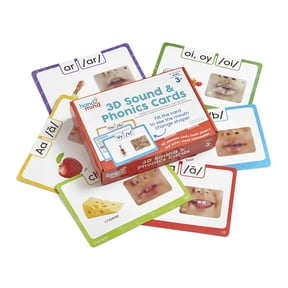 hand2mind 3D Sound and Phonics Cards, Phonemic Awareness, Letter Sounds
