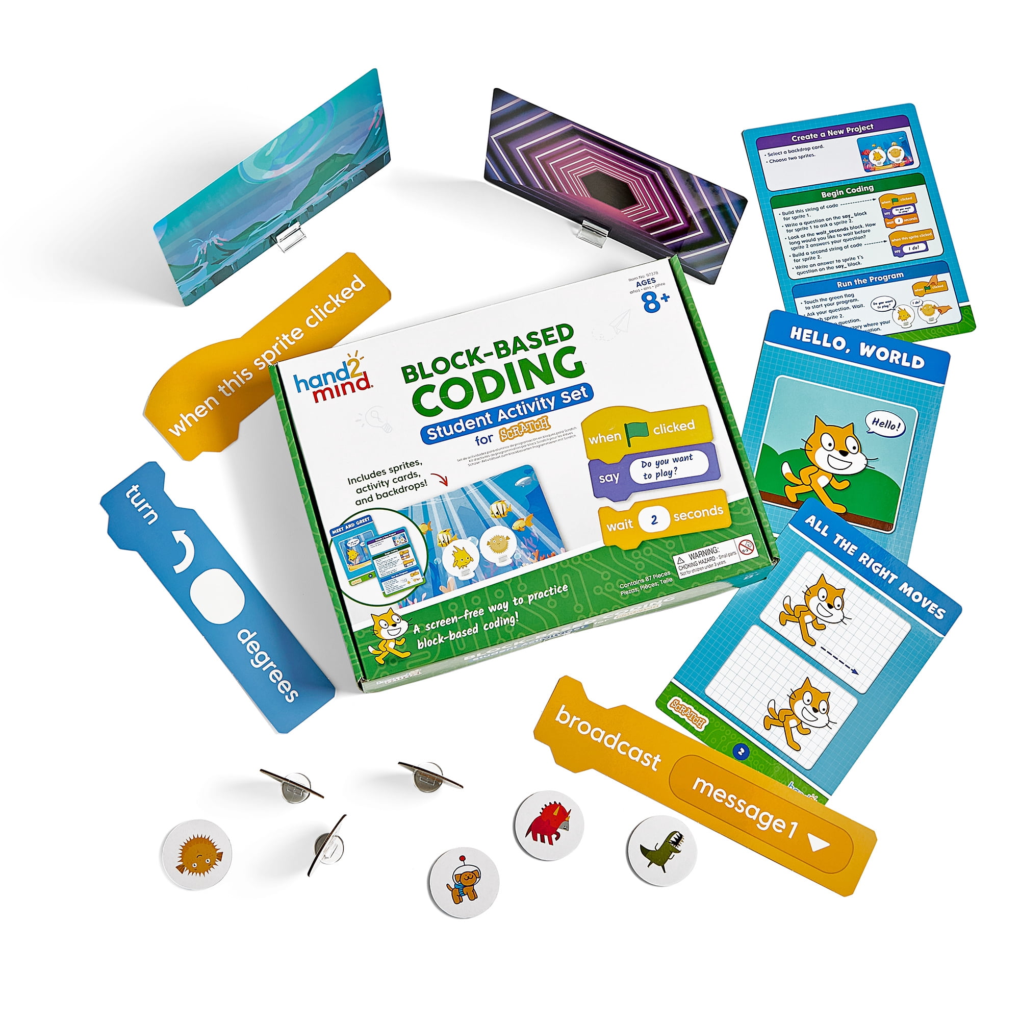 hand2mind Block-Based Coding Student Activity Set for Scratch - Walmart.com
