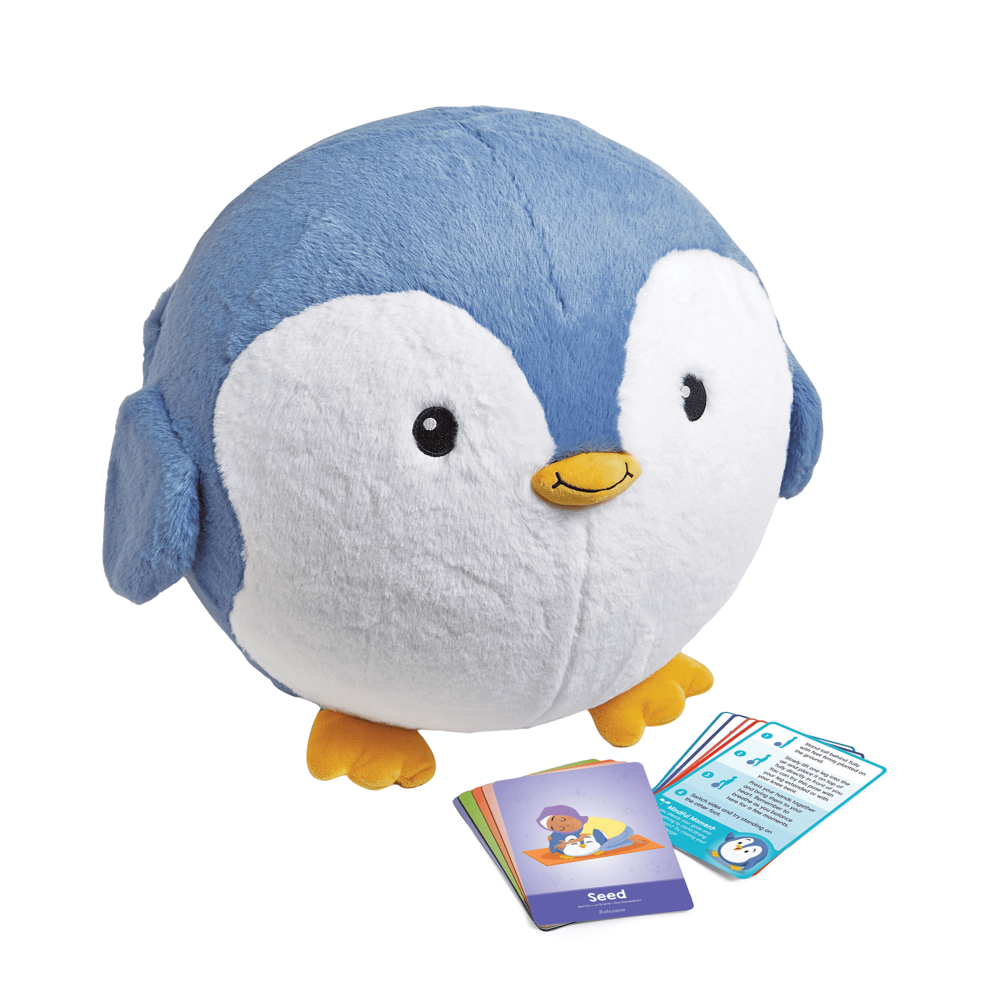 hand2mind BubblePlush Yoga Ball Buddy - Penguin