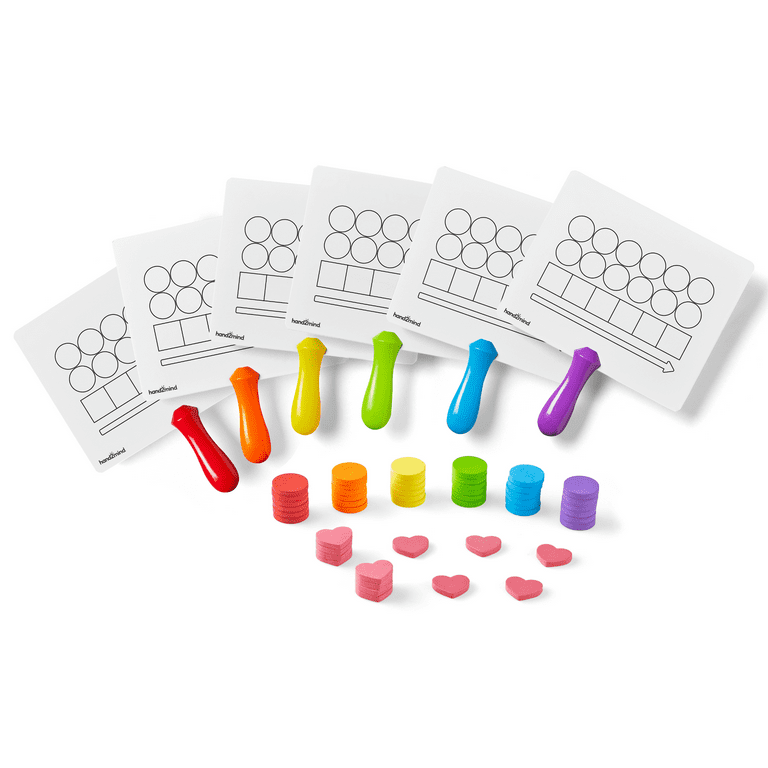 hand2mind Elkonin Box Magnetic Answer Board, Word Mapping Paddles