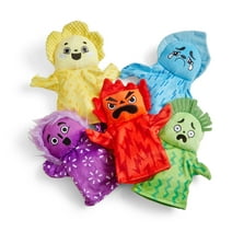 hand2mind Feelings Family Hand Puppets, 5 Pieces, Social Emotional Learning Activity