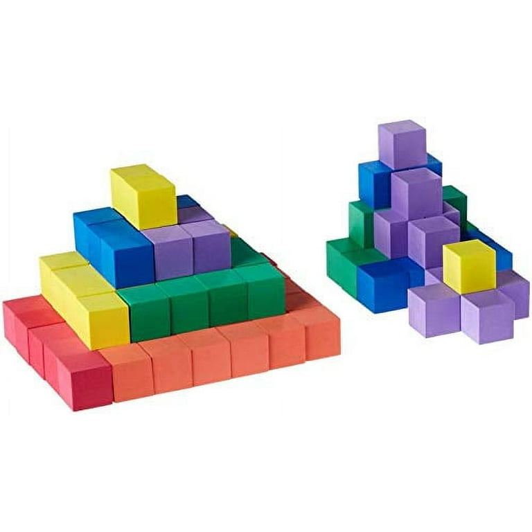 hand2mind Foam Blocks, Counting Cubes for Kids Math, 1 Inch Blocks for  Preschool Crafts, Early Math Manipulatives for Preschool, Classroom Supplies  for Teachers Elementary (Pack of 100) 